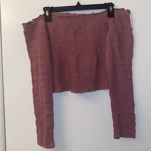 AéRopostale Cropped off the shoulder top